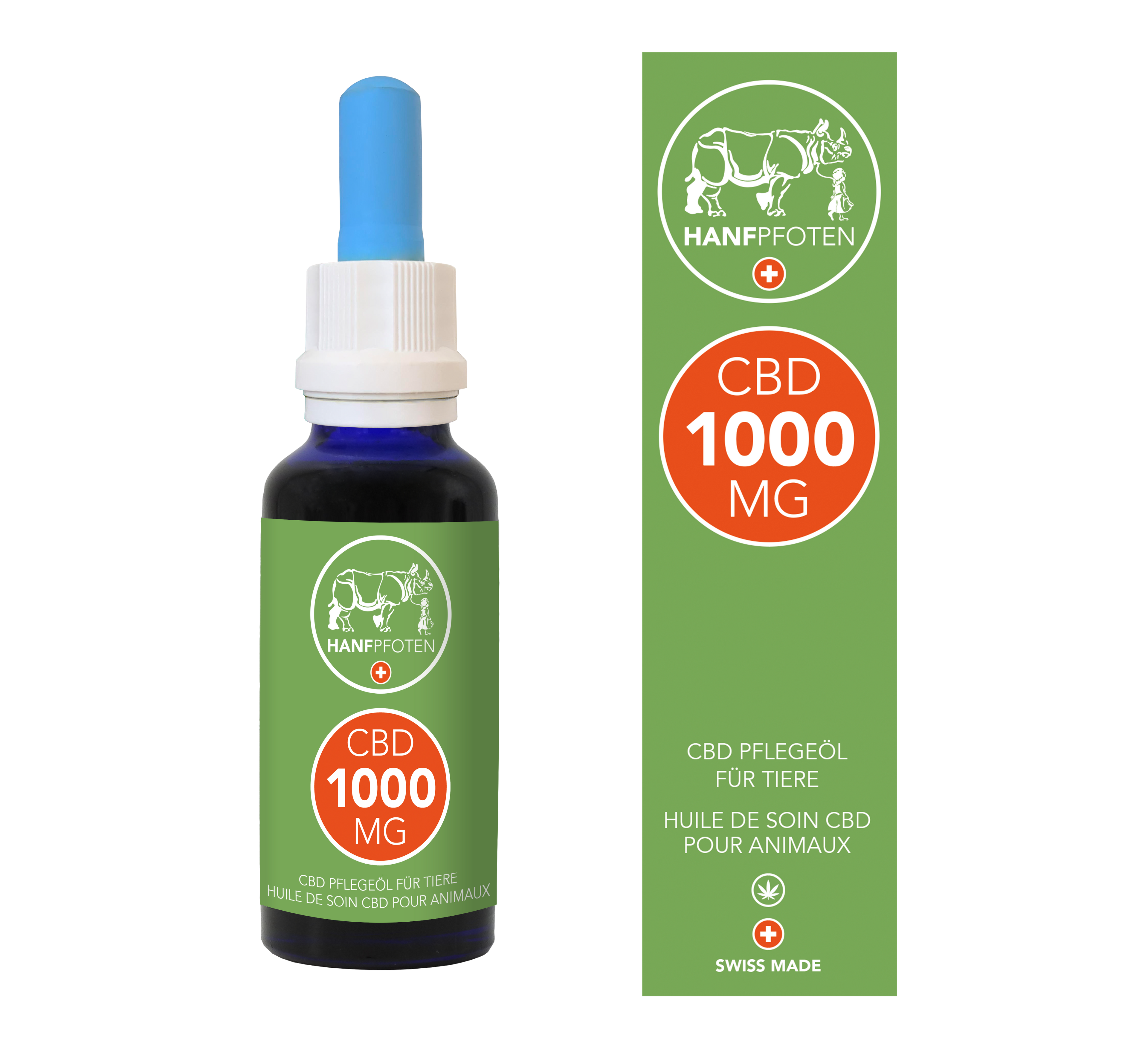 Hanfpfoten 1000 CBD Pflegeöl für Tiere 30ml