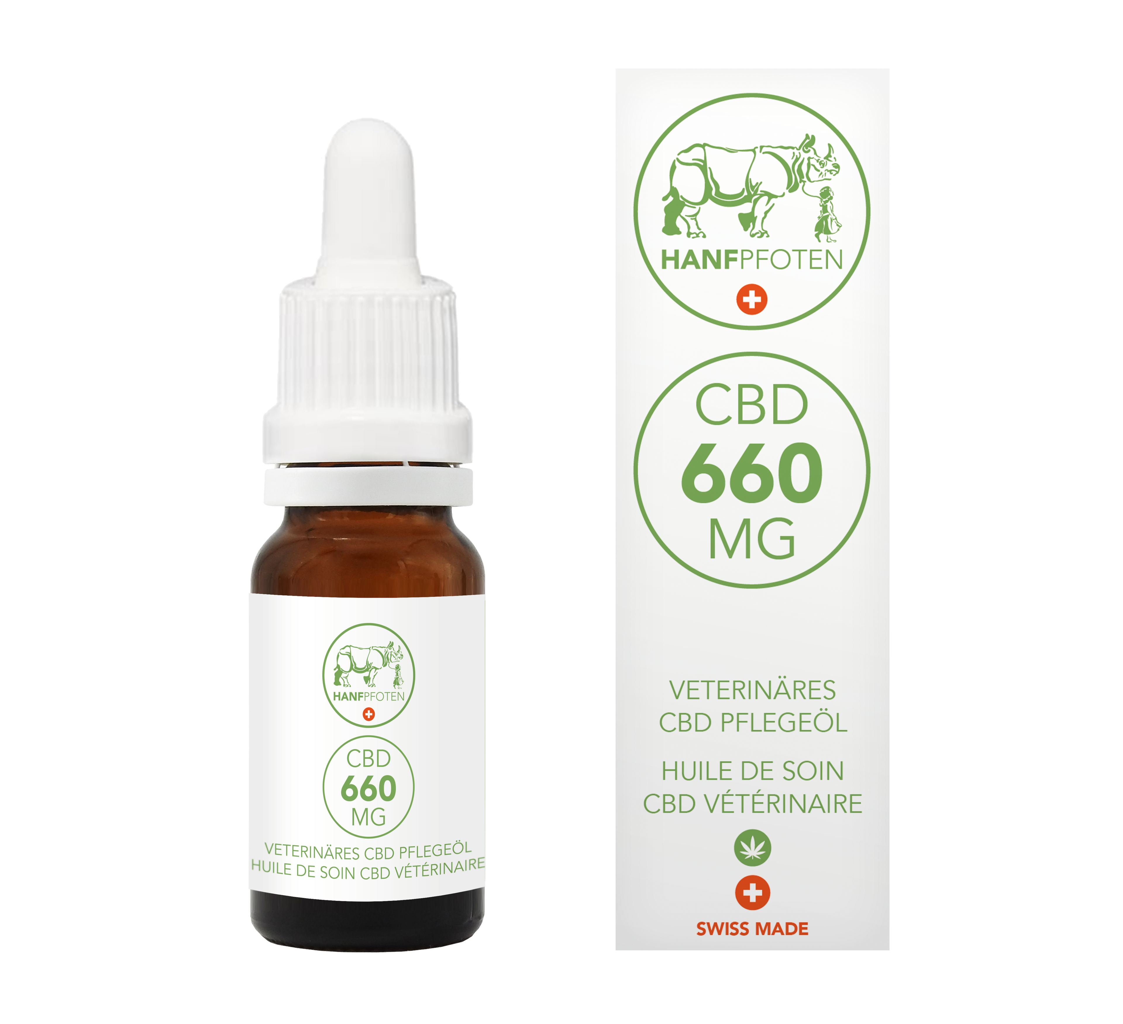 Hanfpfoten 660 CBD Pflegeöl für Tiere 10ml