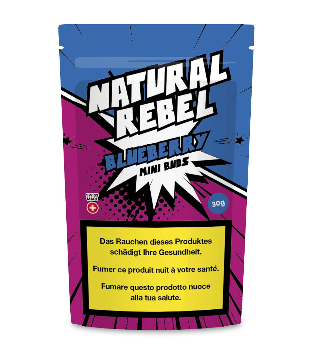 NATURAL REBEL Mini Buds - Blueberry 30g