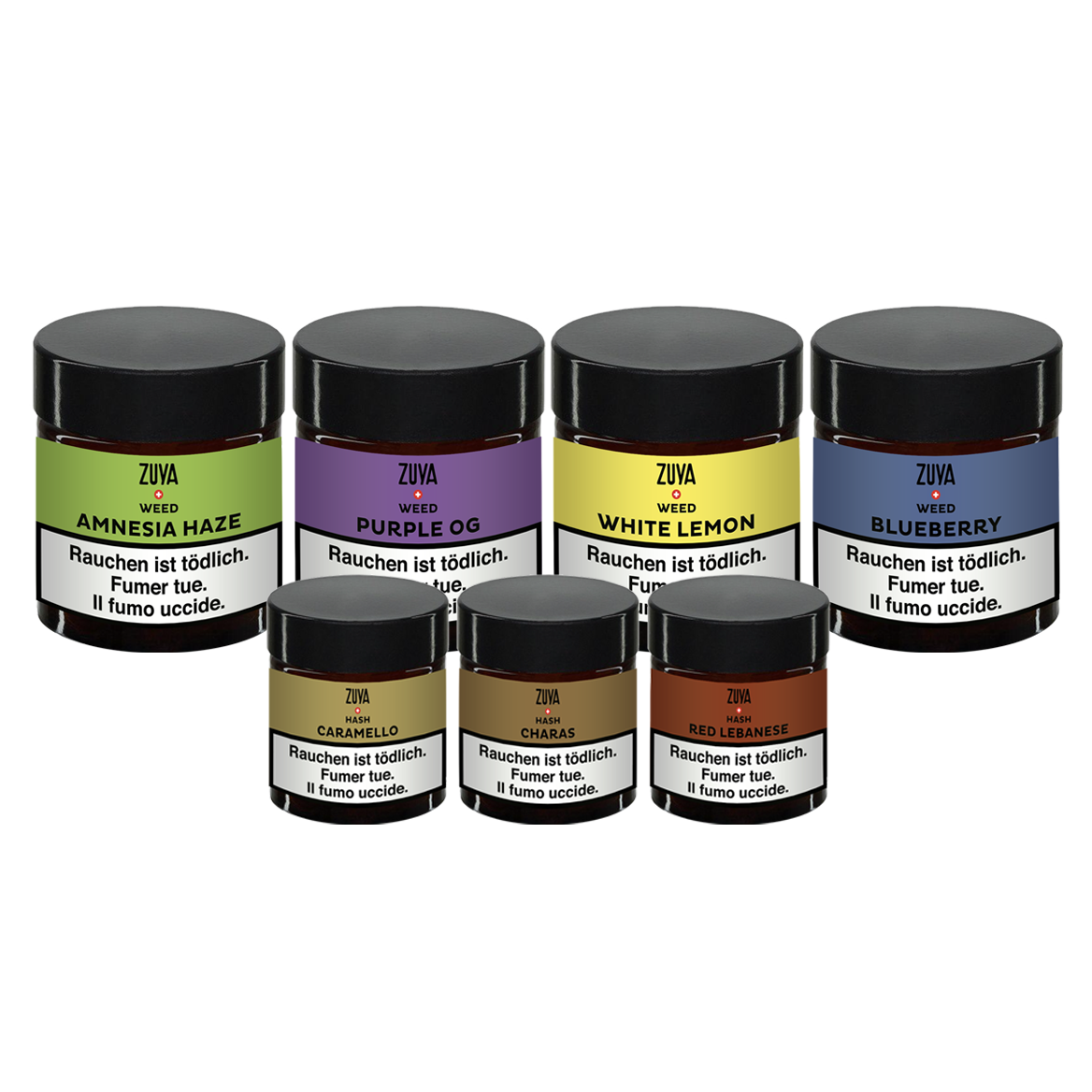 ZUYA All Stars: set di 7 varietà di hashish e di erba