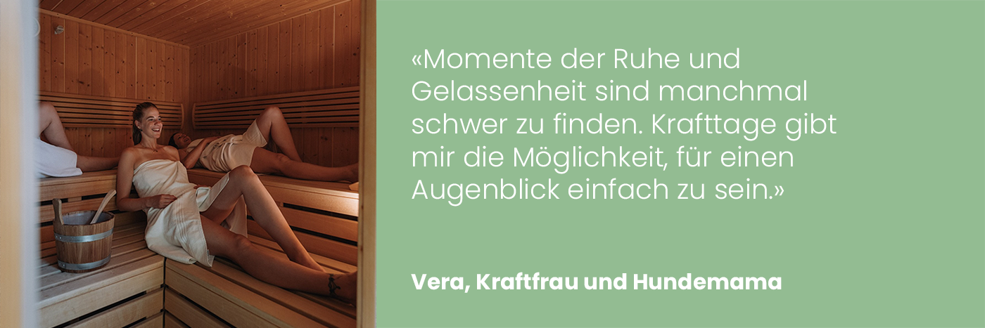 Krafttage für Frauen Sauna