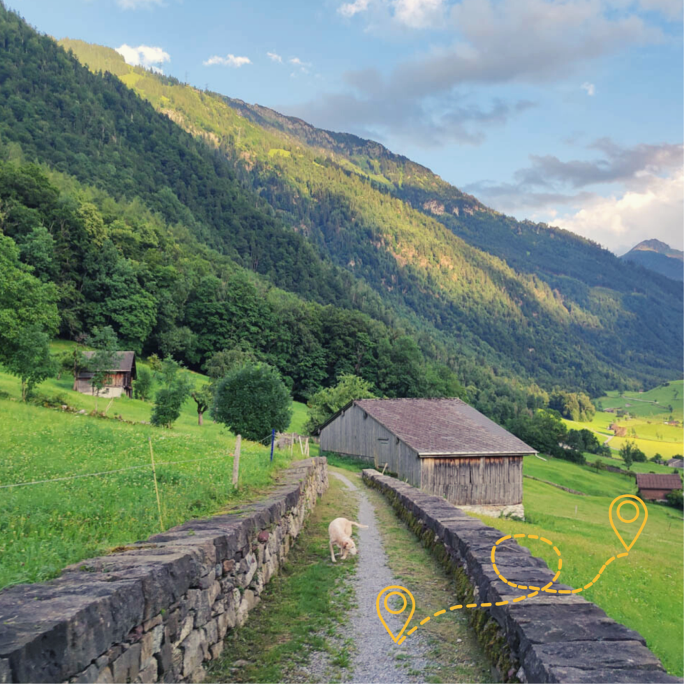 Grüeziwäg in Glarus | Wanderweg in der Schweiz