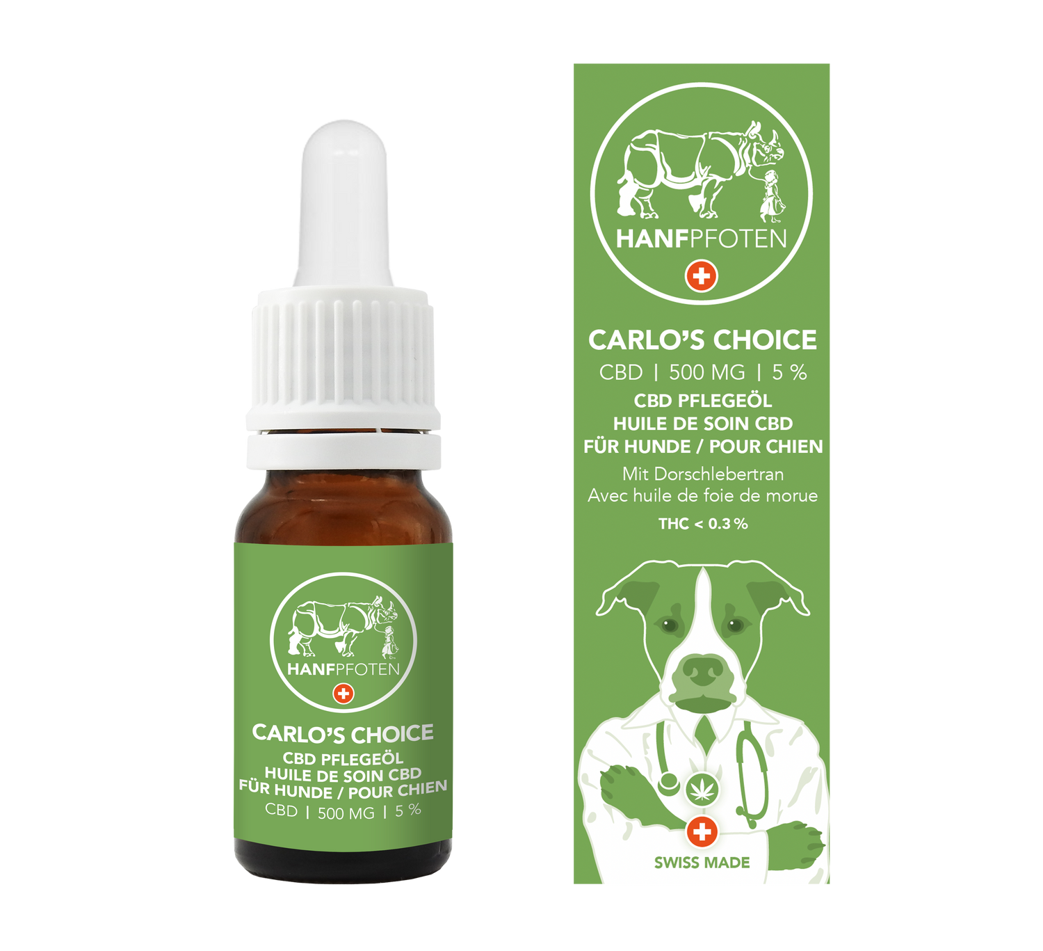 Hanfpfoten Dogs Carlo’s Choice CBD Pflegeöl für Hunde 10ml