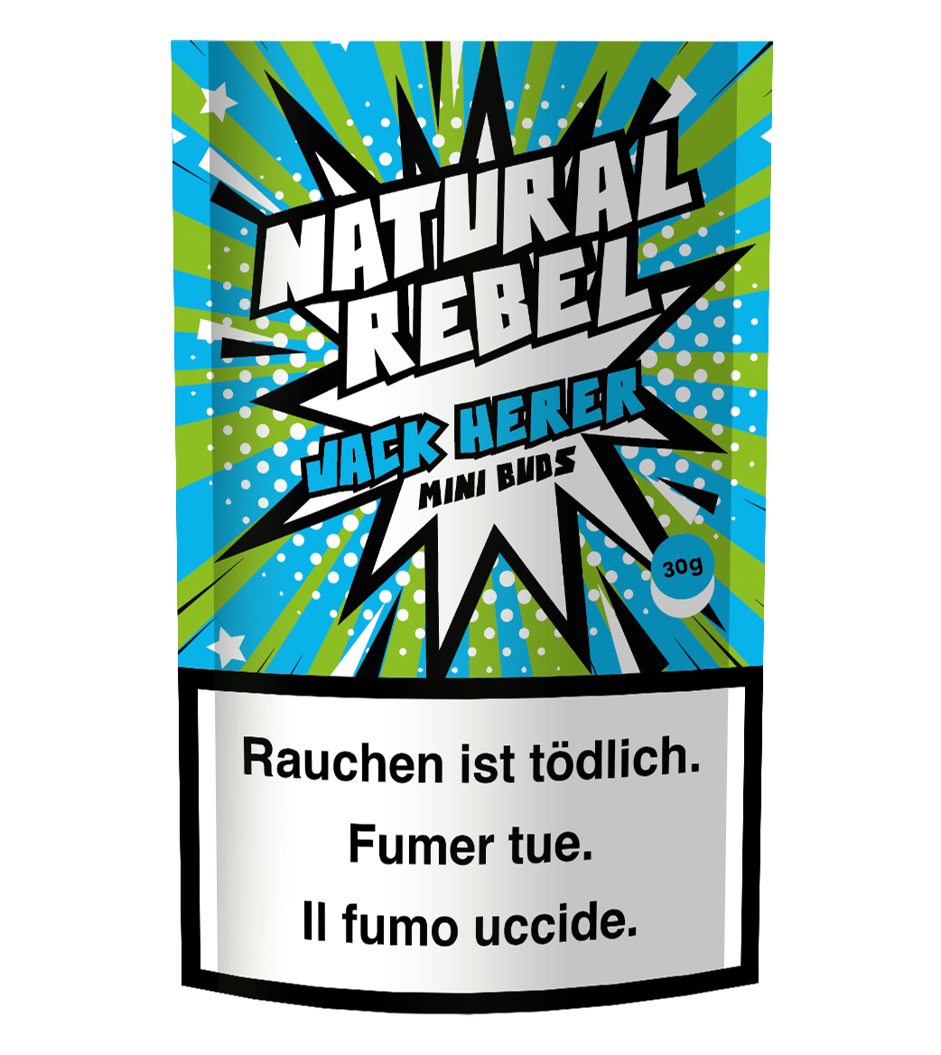 NATURAL REBEL Mini Buds - Jack Herer 30g