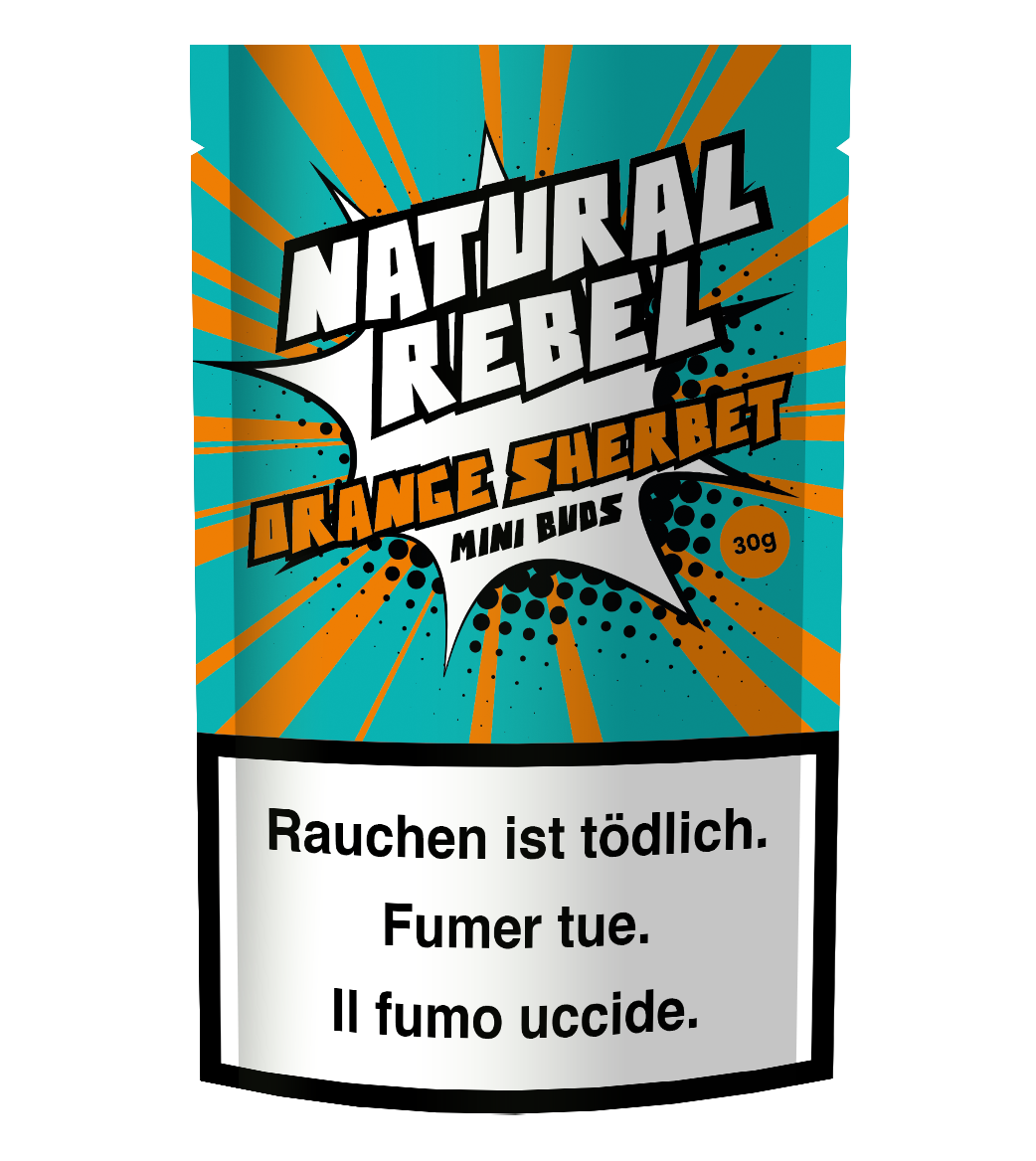 NATURAL REBEL Mini Buds - Orange Sherbet 30g