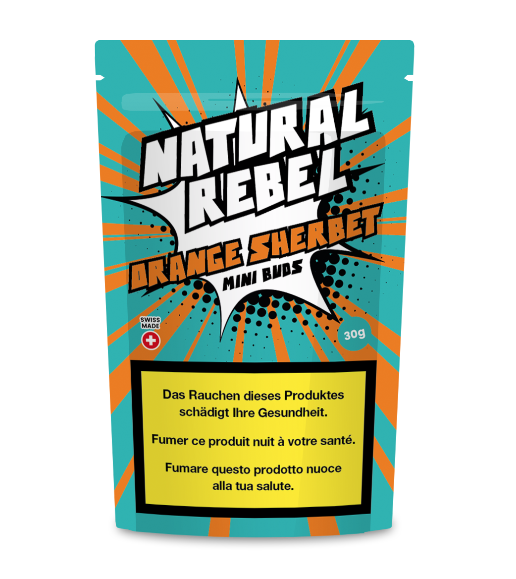 NATURAL REBEL Mini Buds - Orange Sherbet 30g