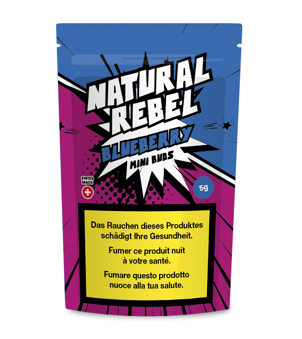 NATURAL REBEL Mini Buds - Blueberry 5g