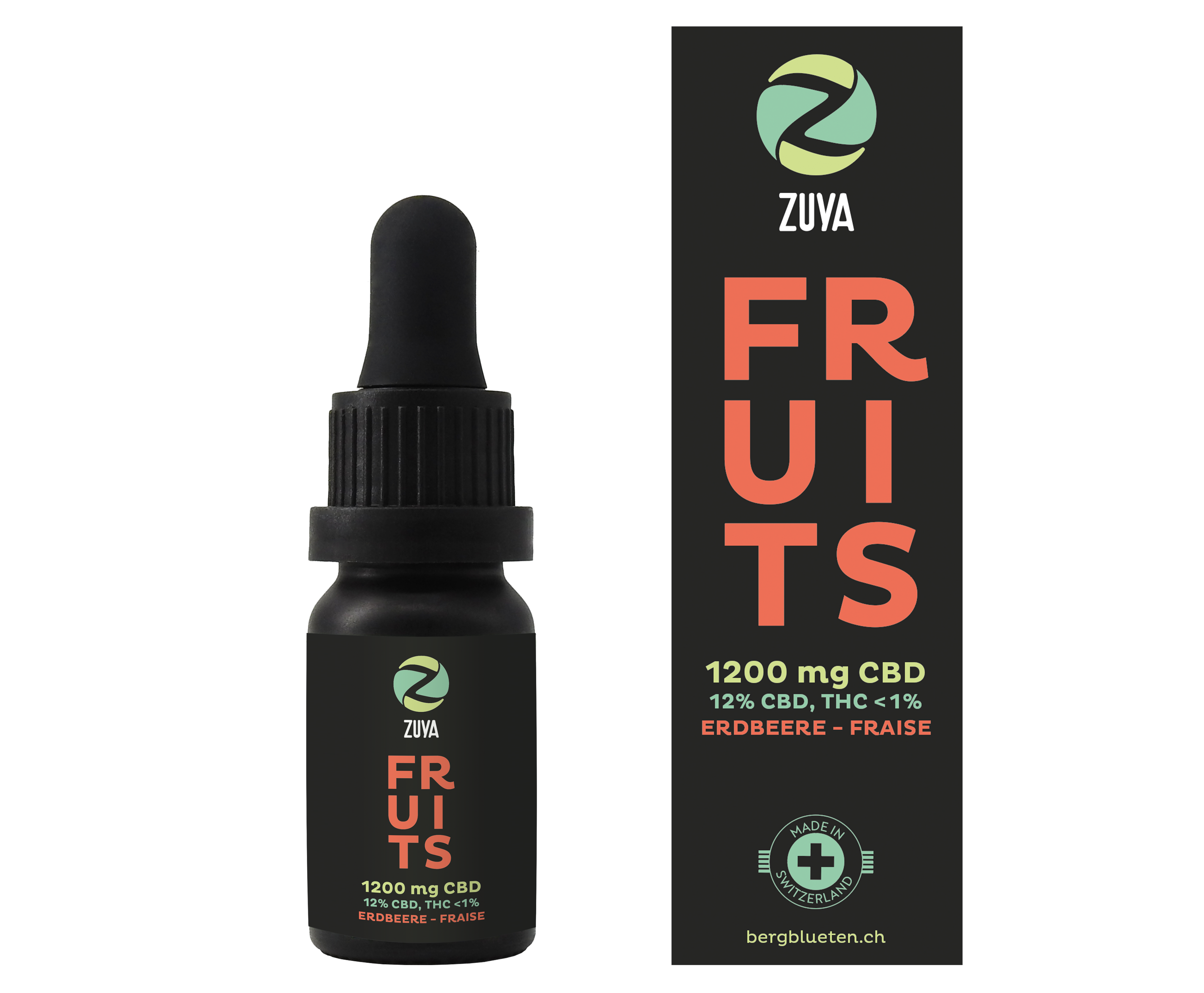 Zuya Fruits 12% CBD huile parfumée