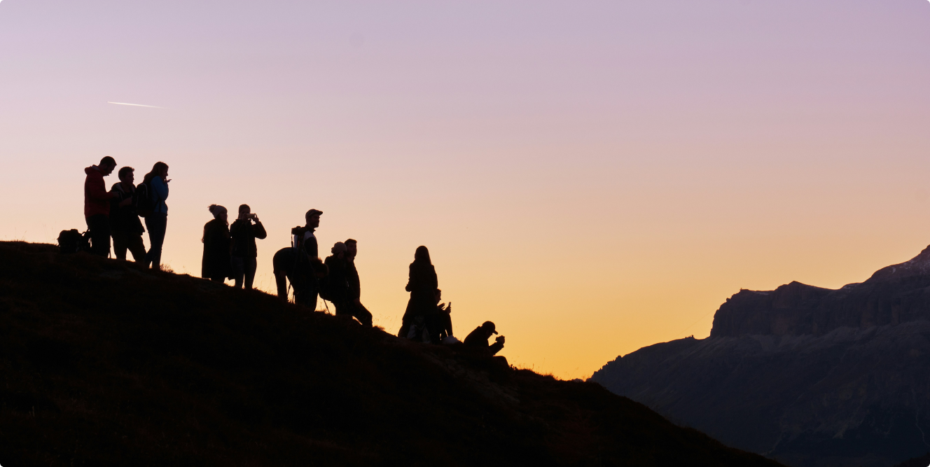 Schattenbild sonnenuntergang